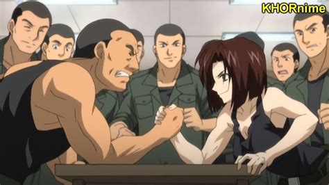 anime about wrestling|anime arm wrestling a dwarf.